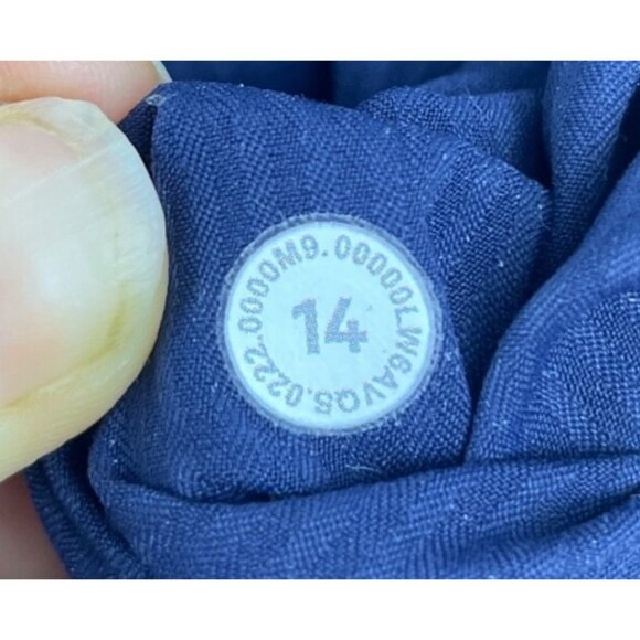 Lululemon Women's 14 Dance Studio Crop Pant Navy Blue Athleisure Yoga - Picture 4 of 7